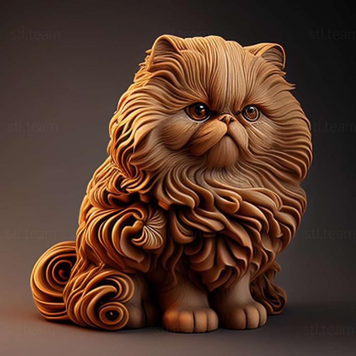 3D модель Перська кішка (STL)